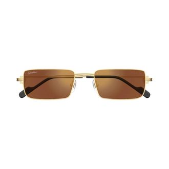 Cartier Sunglasses, unisex, Yellow, Size: 52 MM Ct0501S