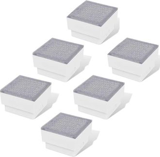 vidaXL Focos Empotrables Led 6 Uds 100x100x68 Mm Vidaxl