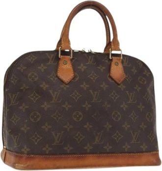 Louis Vuitton Pre-owned Handbags, female, Brown, Size: ONE SIZE Pre-owned Canvas Handbag