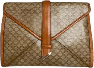 Celine Pre-owned Clutches, female, Beige, Size: ONE SIZE Pre-owned Vintage Clutch