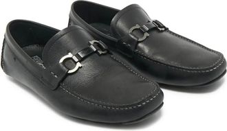 Ferragamo Mocassini Gancini in pelle - Nero