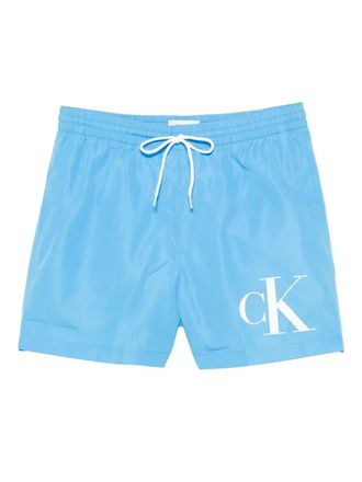 Calvin Klein logo swim shorts set - Blue