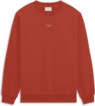 Dr&ocirc;le de Monsieur Le Sweatshirt Slogan Classique - Heren - Sweatshirts - Rood - M - Katoen - Hoodies & sweatvesten
