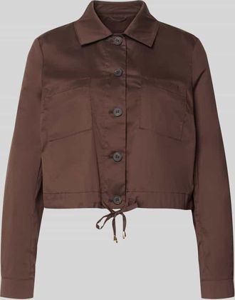 Christian Berg Jacke mit Tunnelzug in Dunkelbraun, Gr&ouml;&szlig;e 34