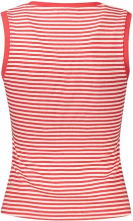 Tommy Hilfiger Striped Cotton Tank Top - Red