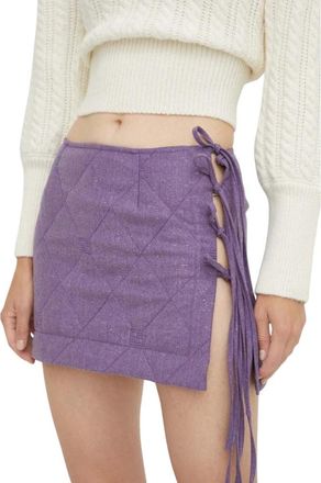 Beatrice .B Wool Pencil Skirt - Dames - Korte rokken - Paars - XS - Wol - Rokken