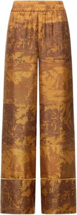 Pierre-Louis Mascia Aloegum Wijde Broek - Dames - Wijde Broeken - Bruin - XS - Broeken