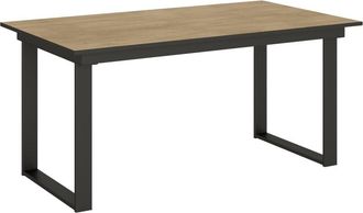 Itamoby Mesa extensible 90x160/220 cm efecto madera cemento, hierro
