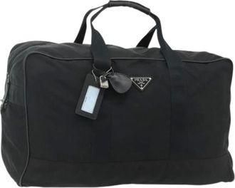 Prada Pre-owned Weekend Bags, female, Black, Size: ONE SIZE Pre-owned Vintage Boston Bag