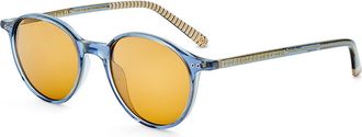 Etnia Barcelona Pearl District II Sun Polarized BL Mens Sunglasses Blue Size 48