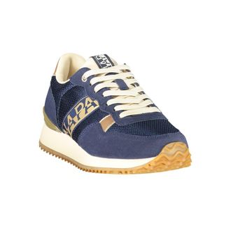 Napapijri Logo-Print Lace-Up Sneaker - Blue