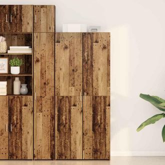 vidaXL Vidaxl - Highboard Legno Invecchiato 40x42.5x185 Cm Legno Ingegnerizzato