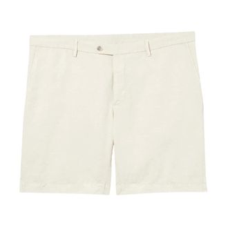 Hackett Pantalones cortos de algod&oacute;n y lino - Shorts - Hombre - Beige - W36