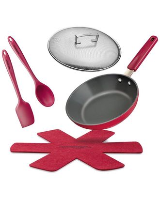 Masterpan Masterpan Ceramic Beet Nonstick 3Pc Cookware Set