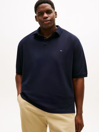 Tommy Hilfiger Big & Tall Poloshirt Plus 1985, Herren, Gr. XXL, desert sky, Piqu&eacute;, Obermaterial: 96% Baumwolle, 4% Elasthan, TOMMY HILFIGER BIG & TALL, regular fit, Shirts Polo