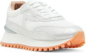 Blondo Lois Retro Waterproof Running Sneaker in Silver Leather at Nordstrom Rack, Size 7.5