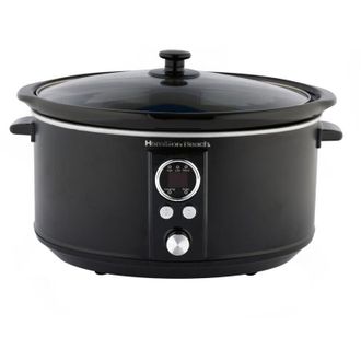 Hamilton Beach Digital Oval Slow Cooker 6.5L Black - Hamilton Beach