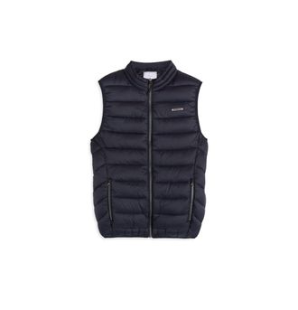 Freddy Gilet trapuntato con collo alto e zip doppio cursore
