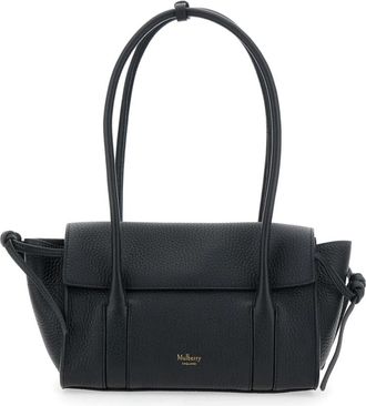 Mulberry Zwarte Mini Soft Bayswater Tas - Dames - Schoudertassen - Zwart - ONE Size - Leer - Tassen