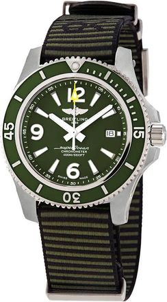 Breitling Superocean II Automatic Green Dial Mens Watch A17367A11L1W1