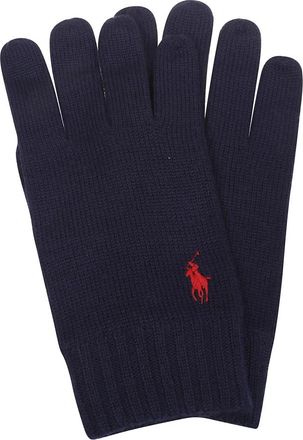 Polo Ralph Lauren Stijlvolle Winterhandschoenen - Heren - Handschoenen - Blauw - ONE Size - Wol - Accessoires