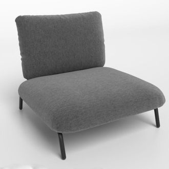 Costway Oversized Accent Chair Comfy Living Room Chairs-Grey