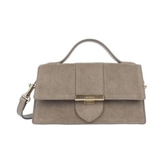 Lancaster Borsa a tracolla in camoscio Ily - - Bags - Donna - Grigio - ONE SIZE