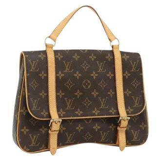 Louis Vuitton Pre-owned Handbags, female, Brown, Size: ONE SIZE Pre-owned Monogram Canvas Shoulder Bag
