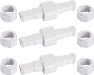 OEM Raccord Rotatif - Tuyau D20 - Pour Robot Nettoyeur Piscine - 3 Unidades + 6 Embouts D15