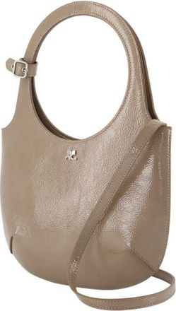 Courr&egrave;ges Womens Holy Shoulder Bag Brown Calfskin