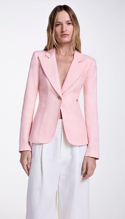 Smythe Linen Classic Duchess Blazer in Ballet Linen at Nordstrom, Size 16