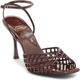Jeffrey Campbell Lattix Ankle Strap Jelly Sandal in Brown at Nordstrom, Size 9.5