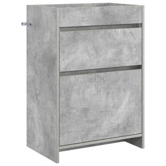 vidaXL Gabinete De Ba&ntilde;o Debajo Del Lavabo Gris Hormig&oacute;n Vidaxl