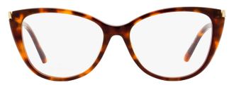 Swarovski SK5414 Butterfly Cat-Eye Acetate Eyeglasses - Brown