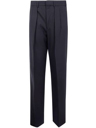 Tom Ford High Twist Broken Twill Double Pleat Trousers