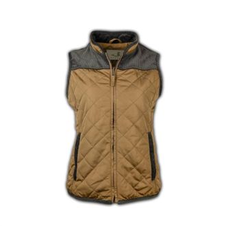 Decoy Womens South Creek Quilted Vest In Khaki