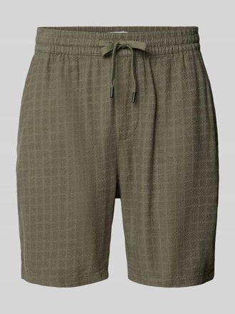 Only & Sons Regular Fit Shorts aus Viskose-Leinen-Mix Modell TEL LATHAM in Oliv, Gr&ouml;&szlig;e XXL