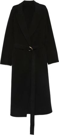 Marella Cappotto con cintura - Nero