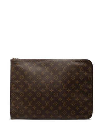 Louis Vuitton 1988 Monogram Poche Documents Portfolio business bag - Marrone