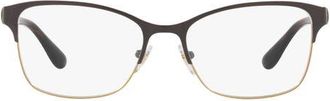 Vogue Eyewear 51mm Pillow Reading Glasses in Brown Gold at Nordstrom