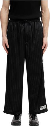 Yohji Yamamoto Basketball Track Pants - Heren - Wijde Broeken - Zwart - L - Polyester - Broeken