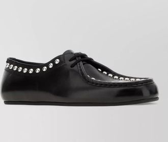 Jil Sander leather lace-up loafers