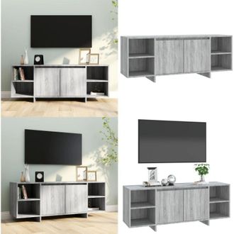 vidaXL Mobile Porta TV Grigio Sonoma 130x35x50 cm in Truciolato - Armadio stereo - TV supporto