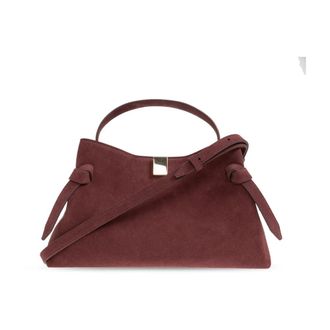 Yuzefi Gyoza Handtas - Dames - Handtassen - Rood - ONE Size - Leer - Tassen