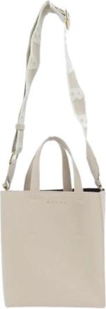Marni Tweedehands leren schoudertassen - Dames - Vintage Shopper - Beige - ONE Size - Leer - Vintage