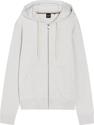 BOSS Boss Spence Hooded Cotton Sweatshirt - Ecru - XL