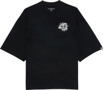 Cult of Individuality OVERSIZED SHORT SLEEVE CREW NECK TEE SPLATTER LOGO