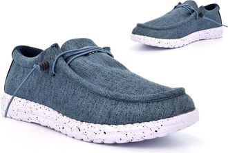 Generic Mens Comfort Shoes Size 6 Boys Shoe Size 8 Lightweight Shoes Mens Comfort Shoe Casual Slip On Lightweight Memory Foam Sizes 6-12 Blue 10 UK