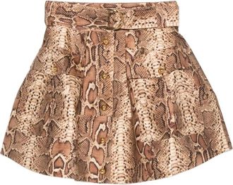 Zimmermann Short Skirts - Dames - Korte rokken - Bruin - XS - Rokken