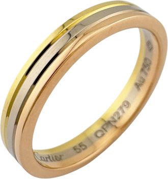 Cartier Pink Gold White Gold Yellow Gold Yellow Gold (18K) Pink Gold (18K) White Gold (18K) Band Ring (Pre-Owned)